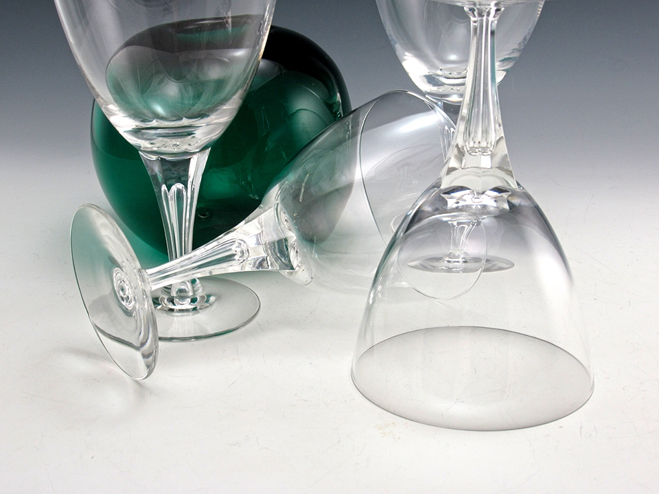 Vintage Tiffin Crystal Stemware #17596 Bubble Stem Set 12 - Image 4