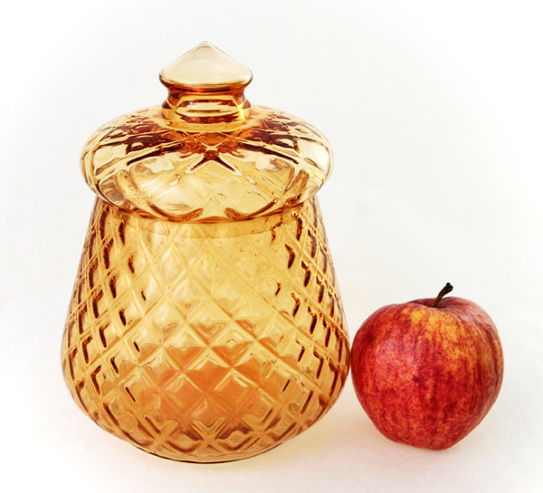 Vintage Fenton Art Glass Canister Pillow Optic Early 1960s - Image 2
