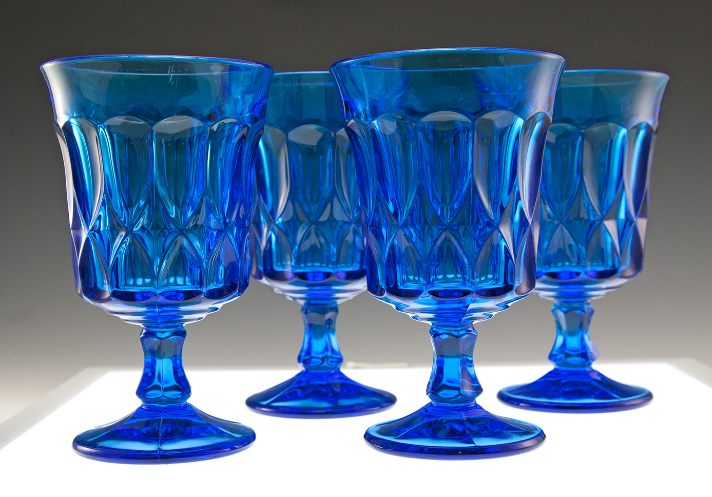 Retro Glass Goblet Set of 6 Noritake Perspective