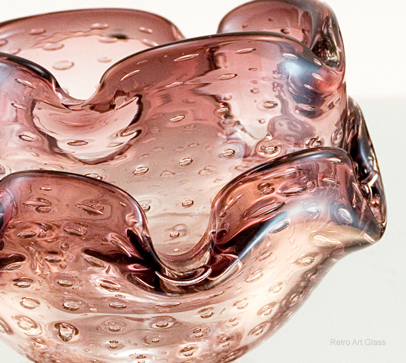 Hand Blown Glass Bowl Set by Murano - Image 2