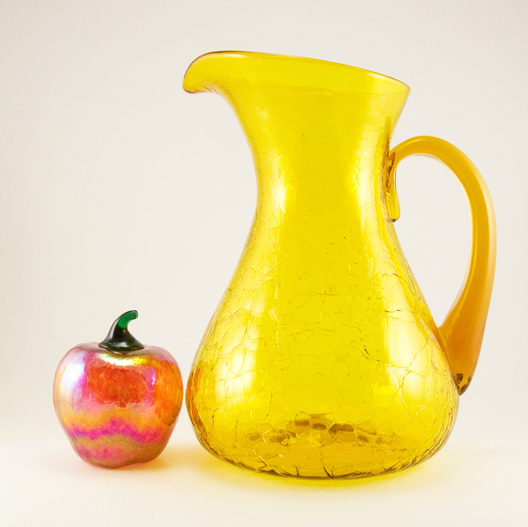 Hand Blown Blenko Art Glass Beverage Pitcher