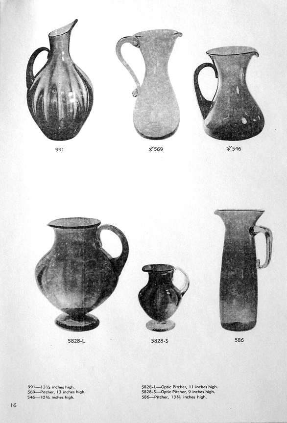 Hand Blown Blenko Art Glass Beverage Pitcher - Image 3