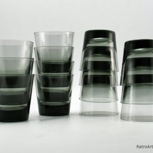 Holmegaard Danish Modern Cocktail Tumbler Set 14 in Smoke Green