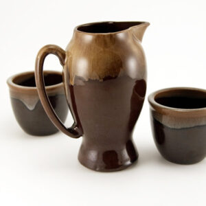 Vintage Japanese Redware Drip Jug