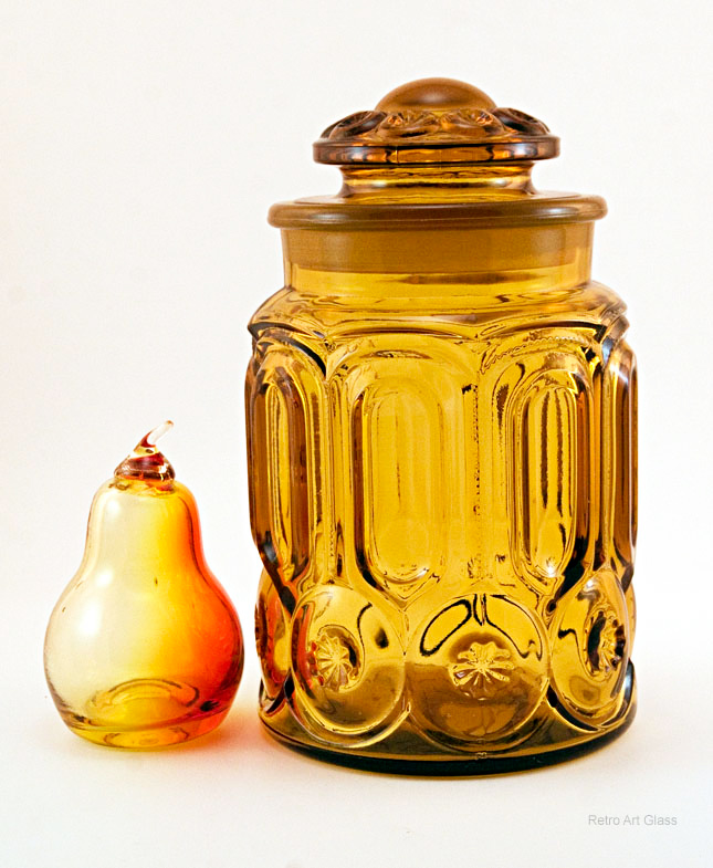 Vintage Moon and Star Glass Canister Large - Image 2