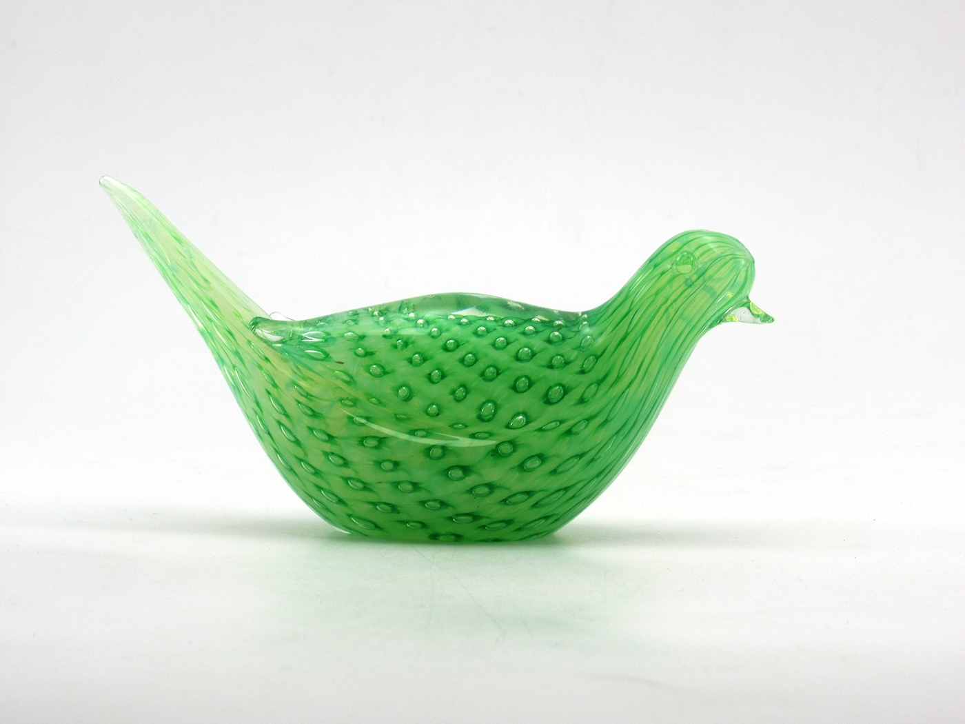 Murano Glass Bullicante Bird Vintage Venetian Dove