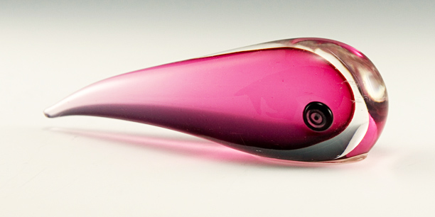 Tadpole Fish Figurine Paperweight by Murano Sommerso Art Glass - Image 3