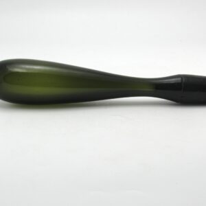 Vintage Decanter Stopper Olive Green Solid Glass Baton 9.75" Long