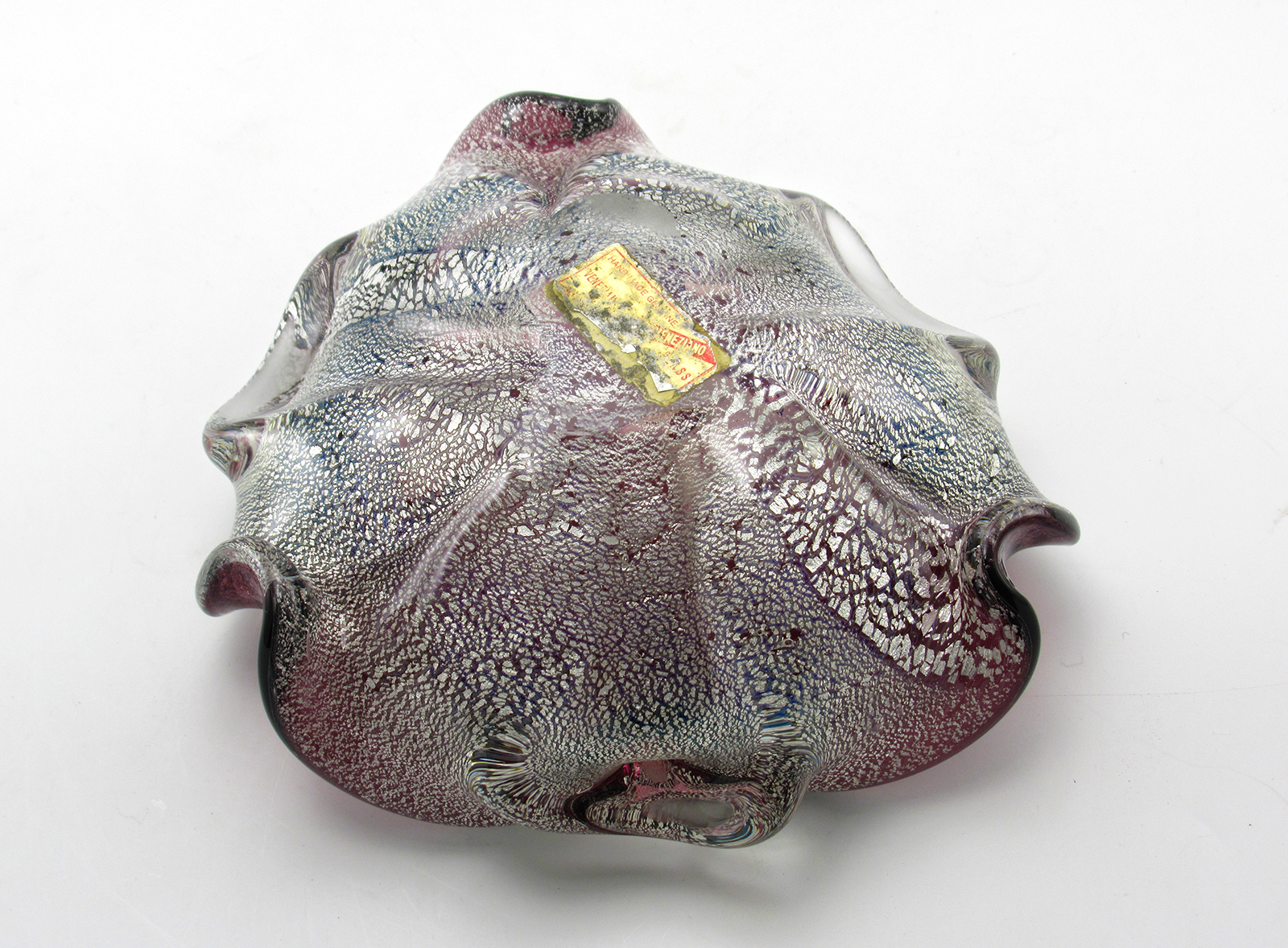 Gold Leaf Venetian Art Glass Occasional Bowl - Image 5