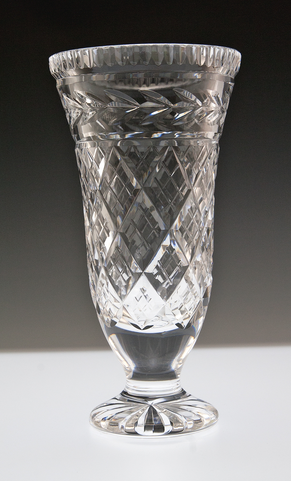 Vintage Waterford Crystal Vase Glandore Variation