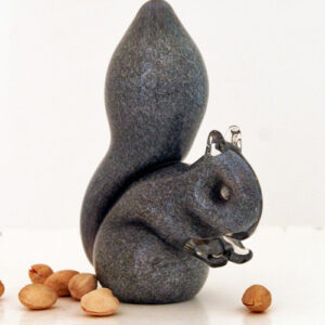 Wedgwood Art Glass Grey Squirrel