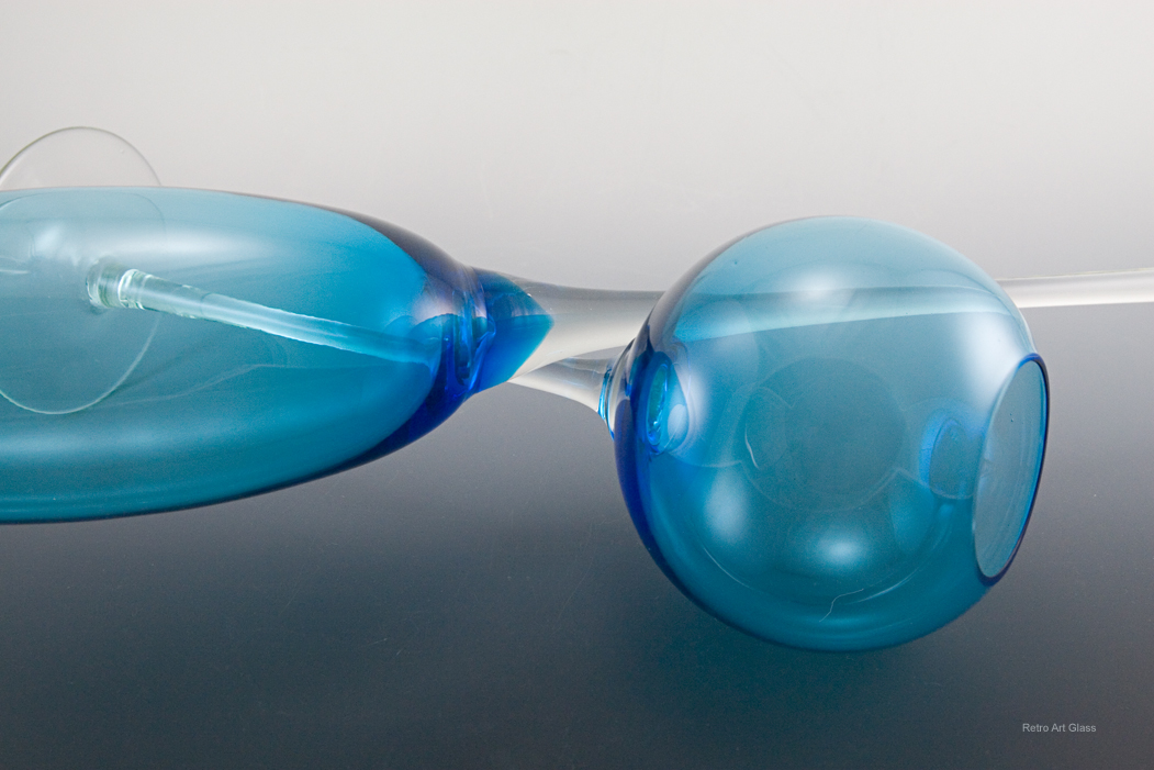 Giant Glass Goblet Vase Set Hand-Blown - Image 2