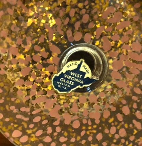 Crystal Circus Tent Jar Gold Enamel Spattered Large - Image 5