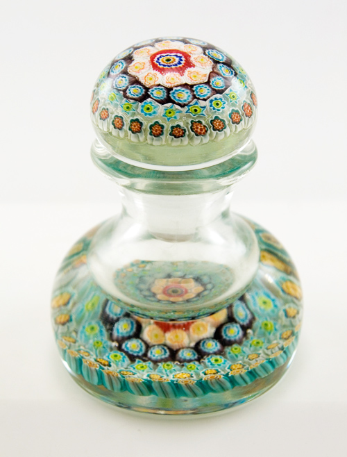 Whitefriars Glass Magnum Millefiori Inkwell Paperweight