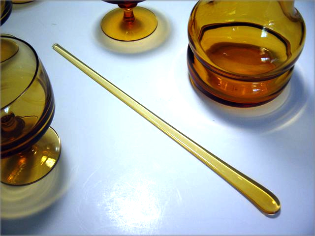 Retro Mod Blown Glass Cocktail Set - Image 5