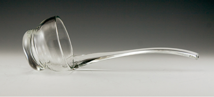 Blown Glass Ladle in Clear Glass - Image 2