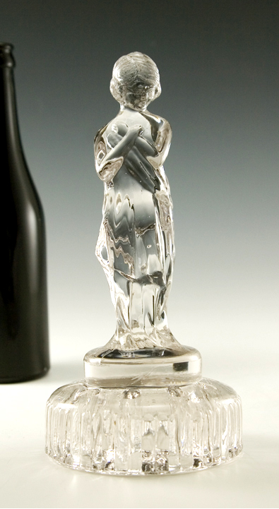 Cambridge Glass Draped Lady Flower Frog