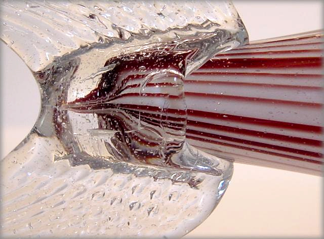 Candy Striped Fish Figurine Romanian Art Glass - Image 6