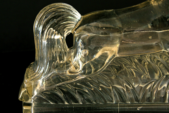 Charging Warhorse Depression Glass Bookend Set - Image 4