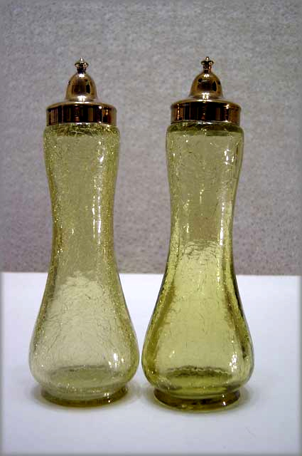 Crackle Glass Salt Pepper Shakers - Image 2