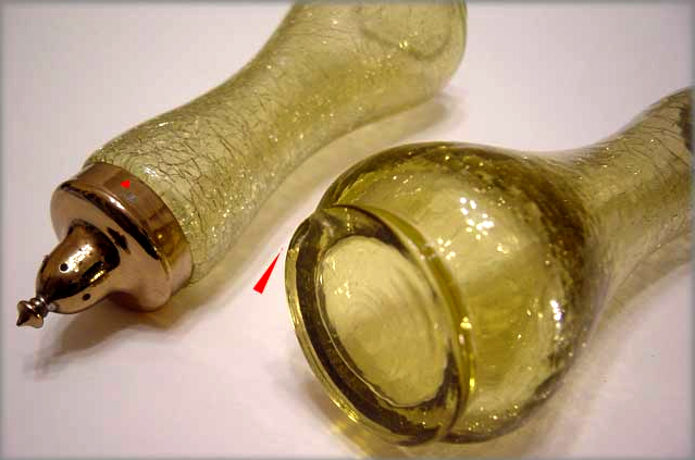 Crackle Glass Salt Pepper Shakers - Image 6