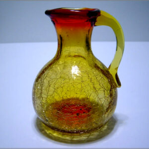 Crackled Amberina Mini Pitcher
