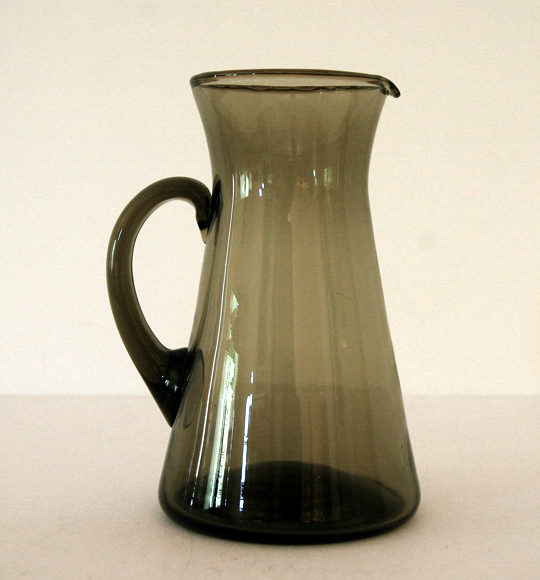 Danish Modern Smoke Black Pitcher