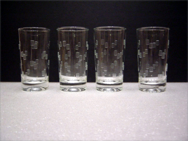 Cubist Cut Tumblers by Anchor Hocking