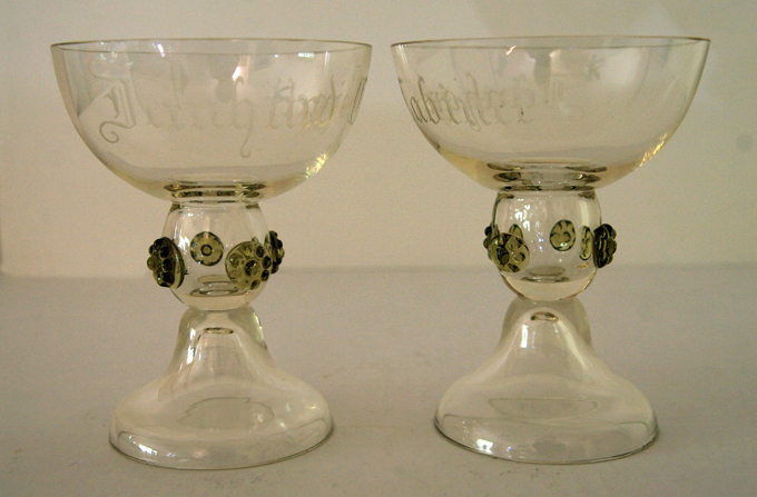 German Glass Antique Roemers w/Prunts