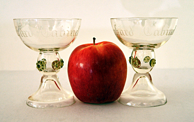 German Glass Antique Roemers w/Prunts - Image 5