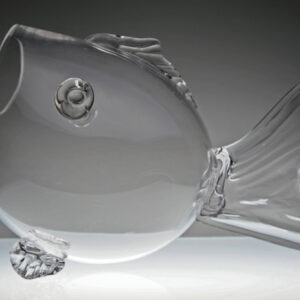 Hand blown crystal goldfish bowl