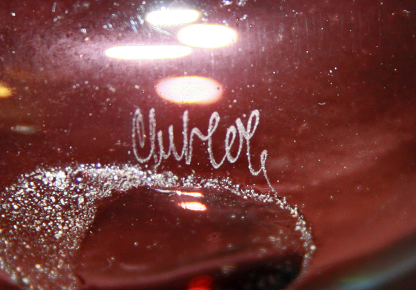 Forato Hand Blown Flask Signed - Image 5