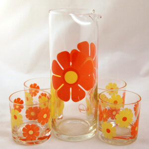 Hippie Flower Power Beverage Set