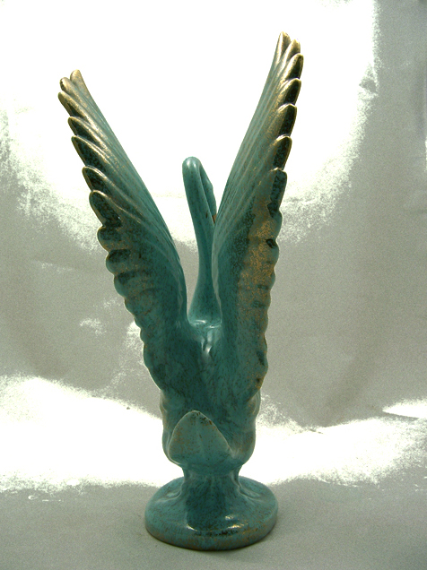 Pottery Swan Figurine from the 1950's - Image 4