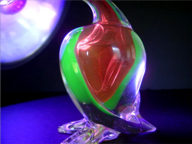 Italian Murano Vaseline Glass Duck - Image 3