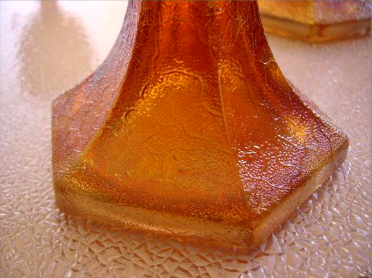 Craquelle Candlestick Holders - Jeannette Depression Glass - Image 5