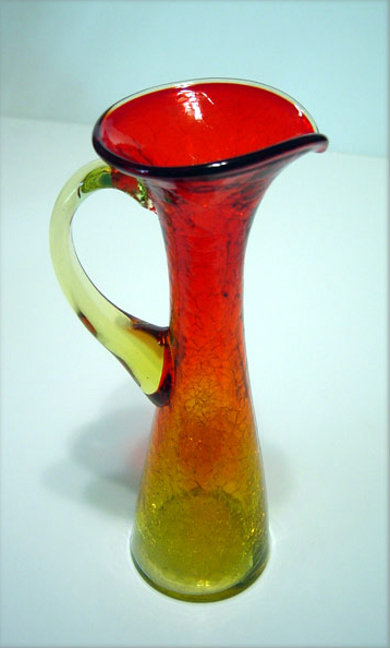 Amberina Crackle Ewer by Kanawha - Image 2