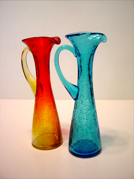 Amberina Crackle Ewer by Kanawha - Image 5