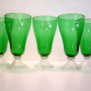 Large Forest Green Inspiration Goblet Set of 5