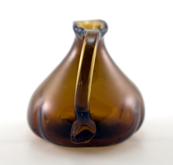 Little Brown Jug Early Free Blown Glass - Image 5