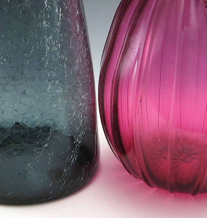 Vintage Cranberry Glass Bag Vase Pre-1970 by Pilgrim Art Glass - Image 6