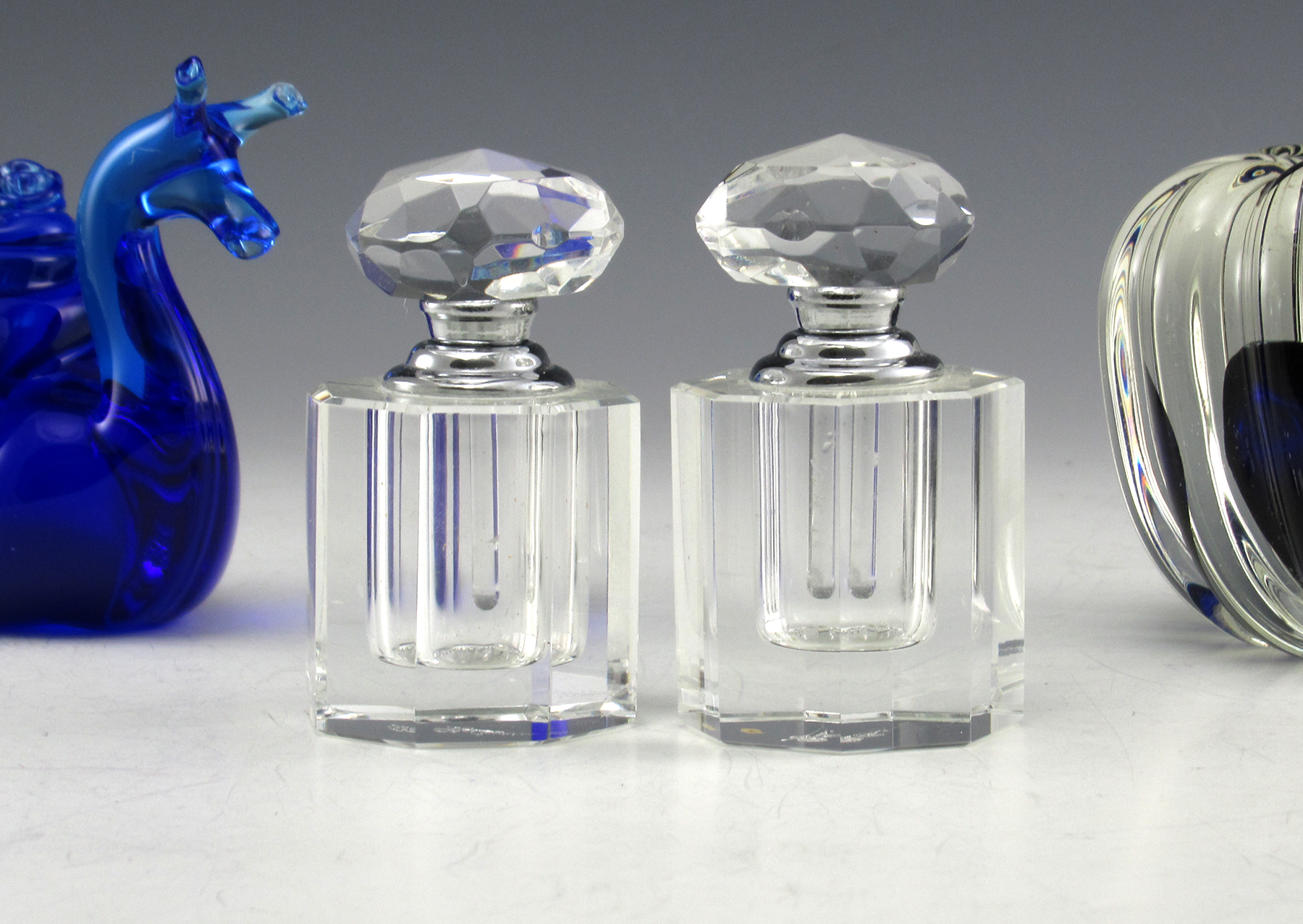 Oleg Cassini Jackie Kennedy Cut Crystal Perfume Set