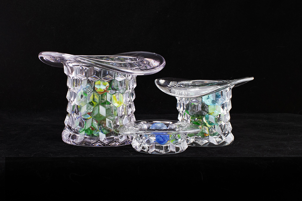 Fostoria American Glass High Topper Hats Accessories