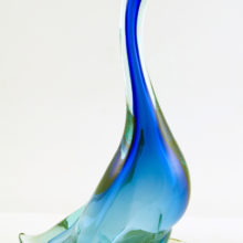Beautiful relic of mid-century modernist Italian glass art.