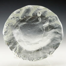 Stunning ice-like handmade art glass made in 1959-1960.