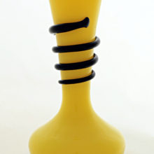 Lovely art deco glass snake vase from the 1920's-1930's.