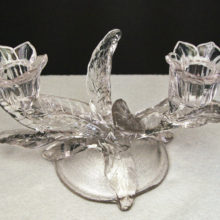 Cambridge Glass 1933 Everglade Candle Holder.