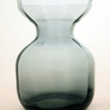 Vintage Danish glass bulb forcing vase by Jacob Bang.