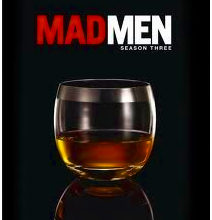 Vintage rich minimalist style recently revived by the T.V. show Mad Men in its numerous drinking scenes using authentic Dorothy Thorpe glassware.