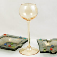 Sets of this fragile glassware are very rare.